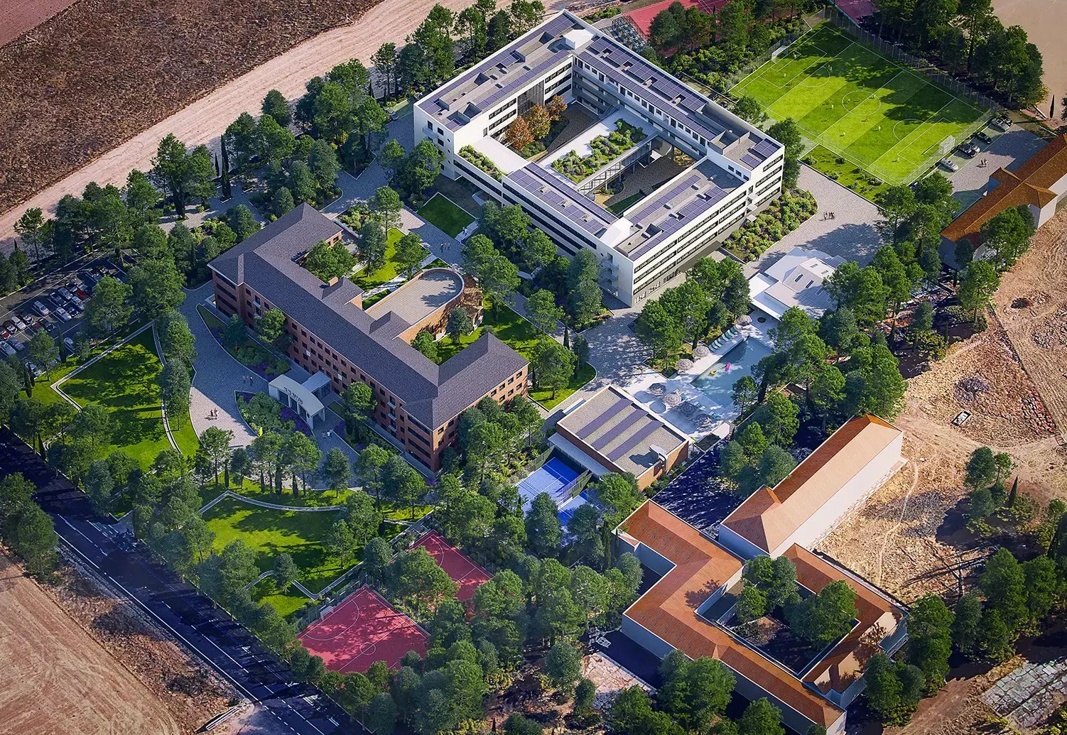 FOTO AEREA DE TODAS LAS INSTALACIONES