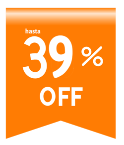 hasta 39 off
