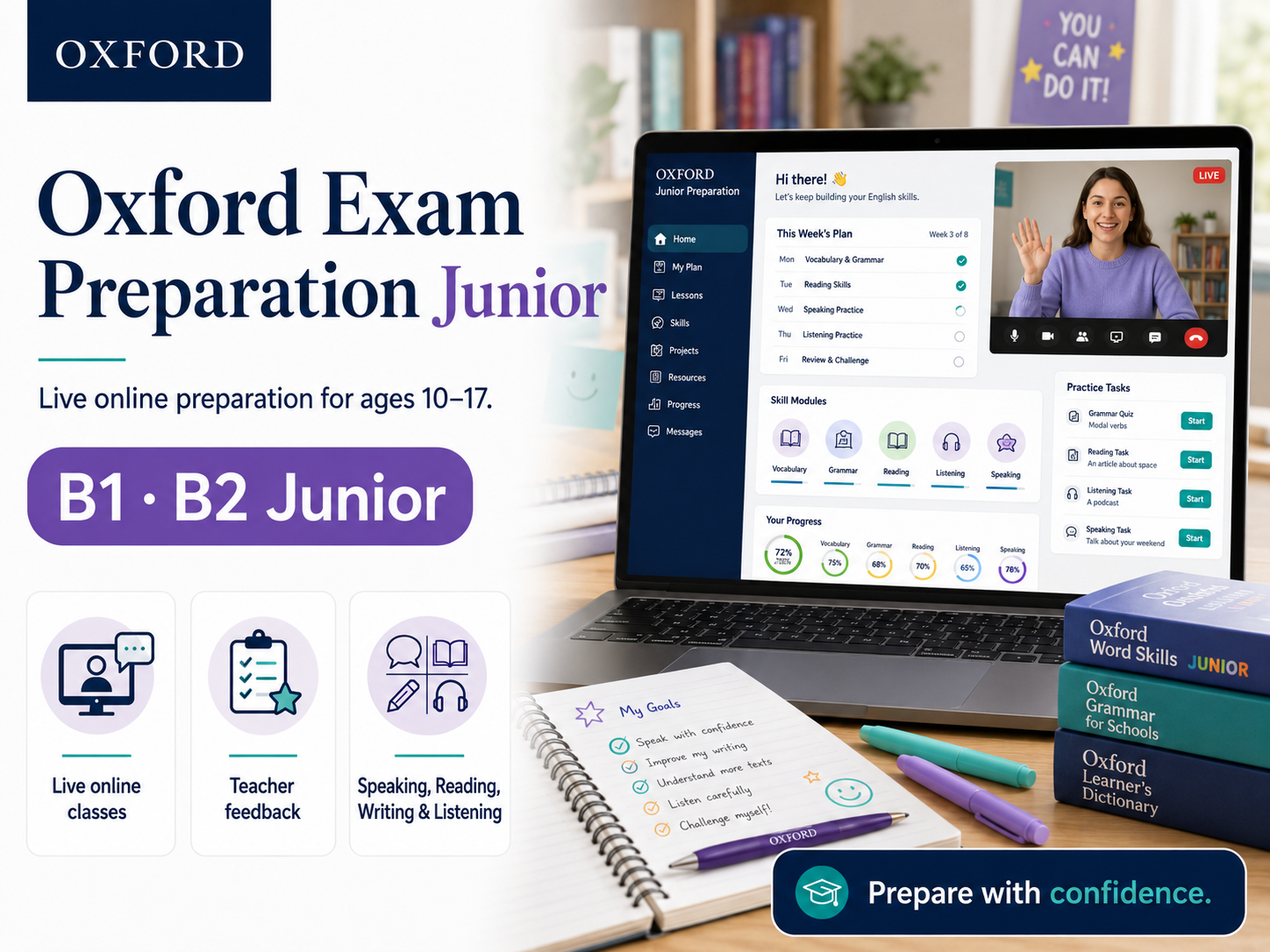 Perparación Examen Oxford para jóvenes